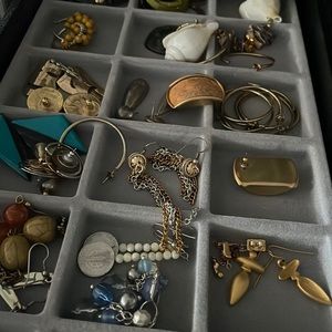 4 for $20!! Mystery bag vintage and costume pierced earring bundle